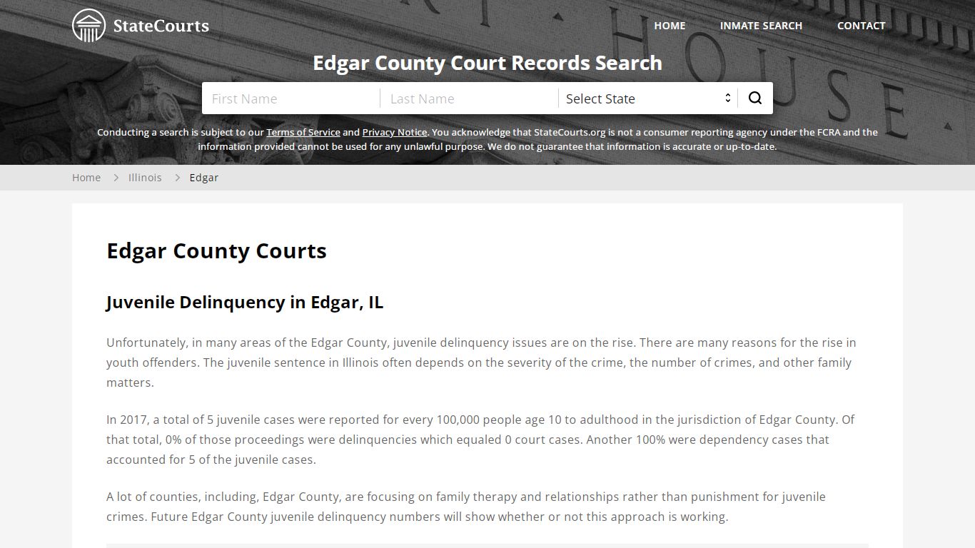 Edgar County, IL Courts - Records & Cases - StateCourts